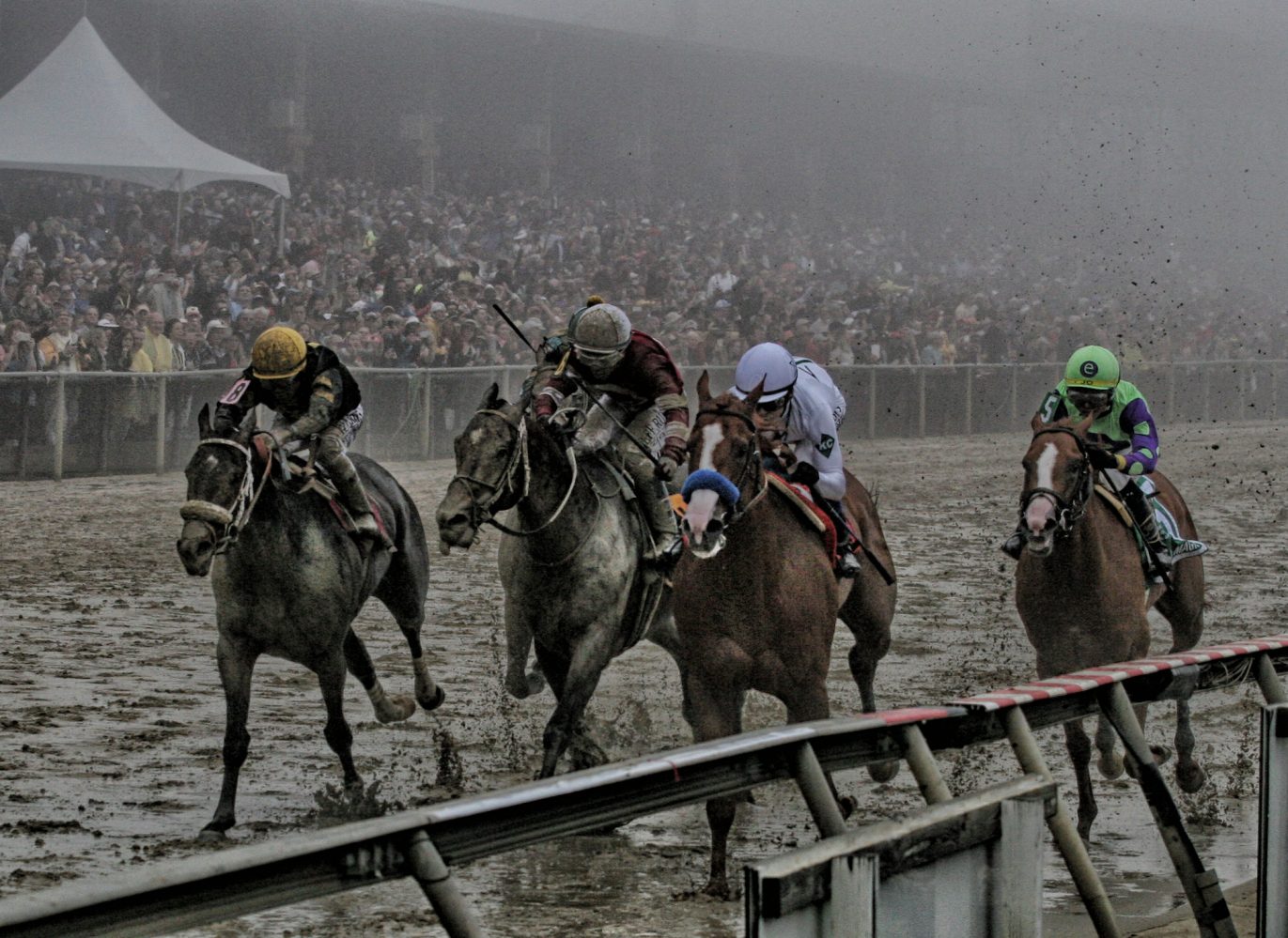 Justify across the finish line (2) credit Jon Kral