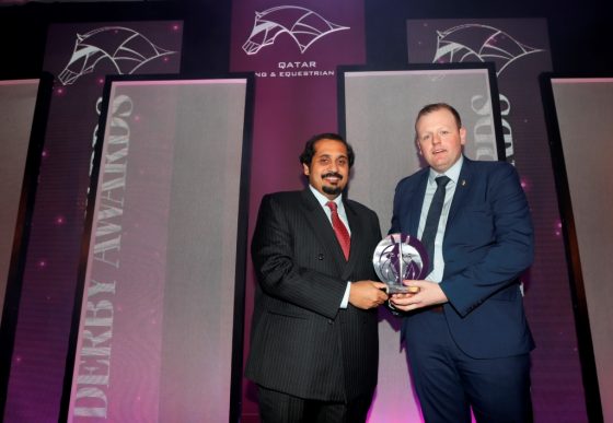 Commentator Capewell takes Qatar Racing and Equestrian Arabian Award at the 2018 Horserace Writers & Photographers Derby Awards Generously sponsored by the Qatar Racing & Equestrian Club