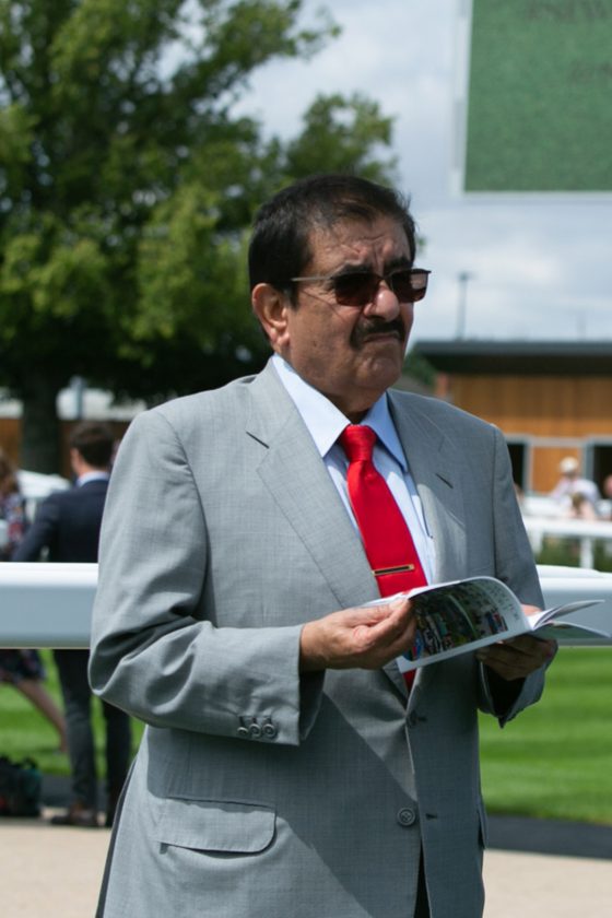 Sheikh Hamdan bin Rashid Al Maktoum at Newbury 2019 - Pamela